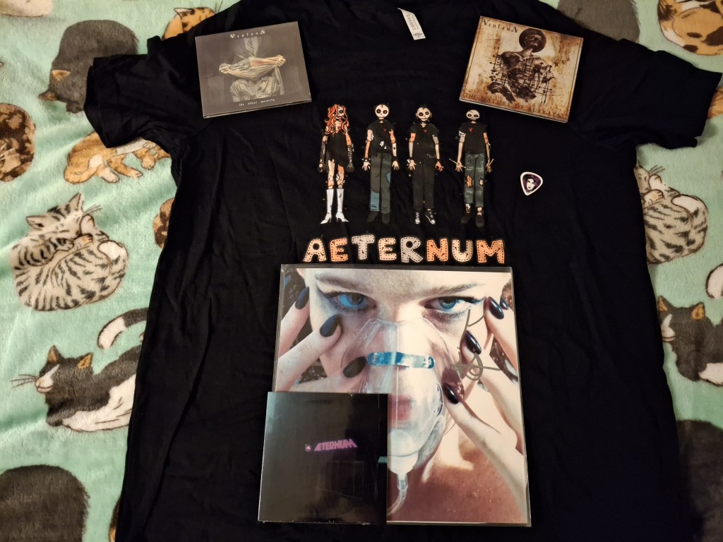 Merch haul from the Ventana/Aeternum show in Thomasville, PA.