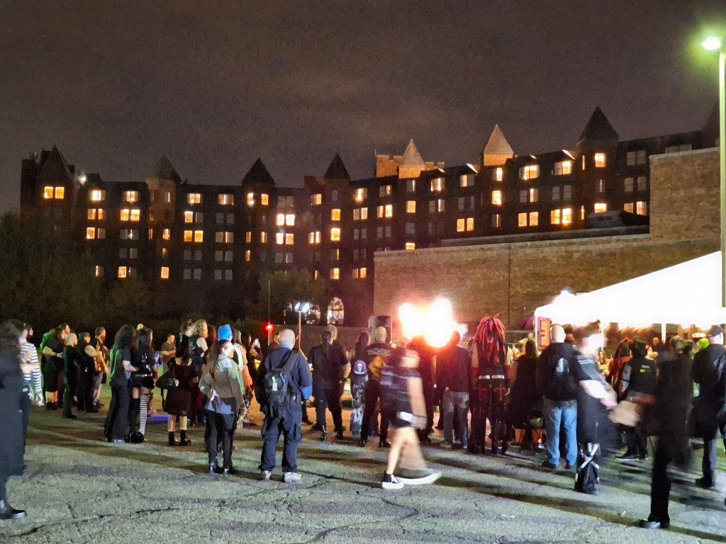 After dark behind the Sheraton Parsippany