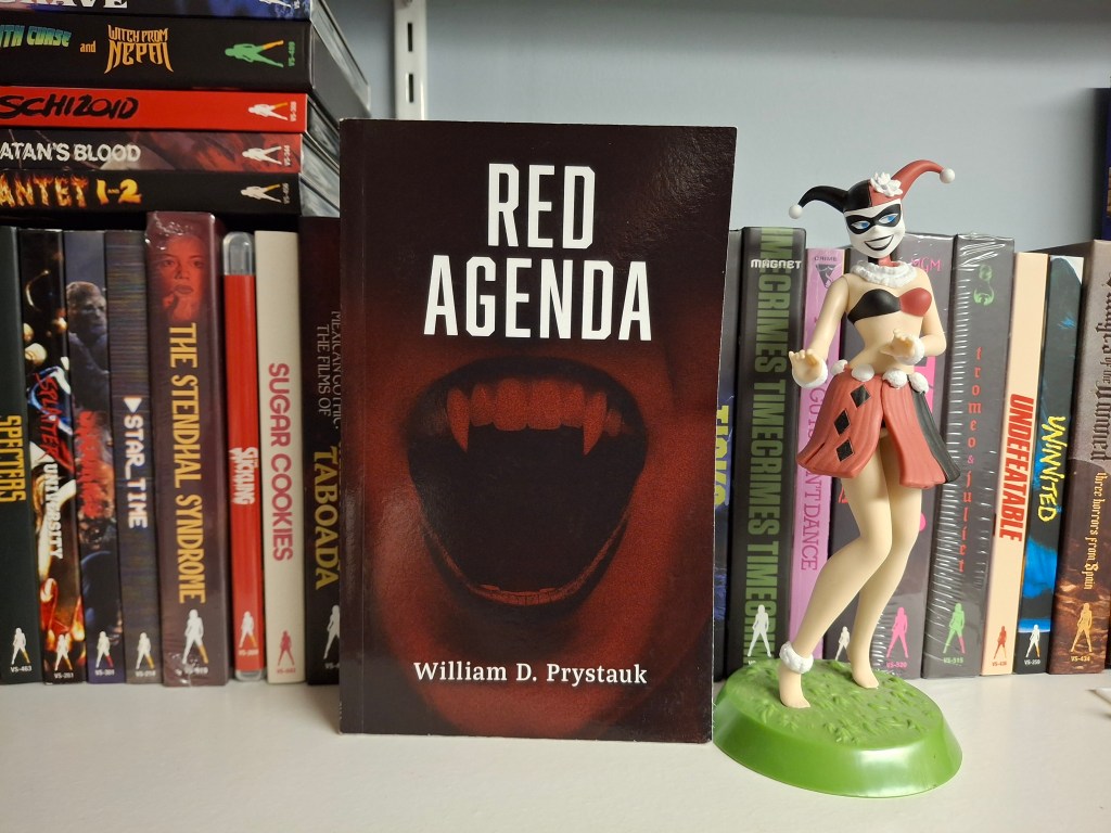 Harley Quinn presents "Red Agenda," the new novel by William Prystauk